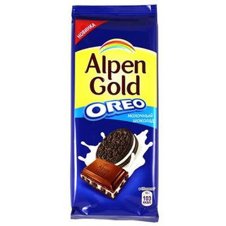 Шоколад Альпен Голд  молочный Орео 95г